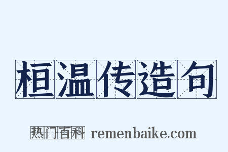 桓温传造句是什么意思的图片